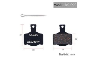 Колодки гальмівні disc Напівметал DUST DS-09S MAGURA MT2、MT4、MT6、MT8 AM (брендоване пакування)
