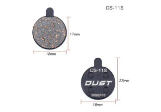 Колодки гальмівні disc Напівметал DUST DS-11S Alhonga SNG Mechanical Disc Brake 200M ZOOM DB250/350/450/550 AM (брендоване пакування)