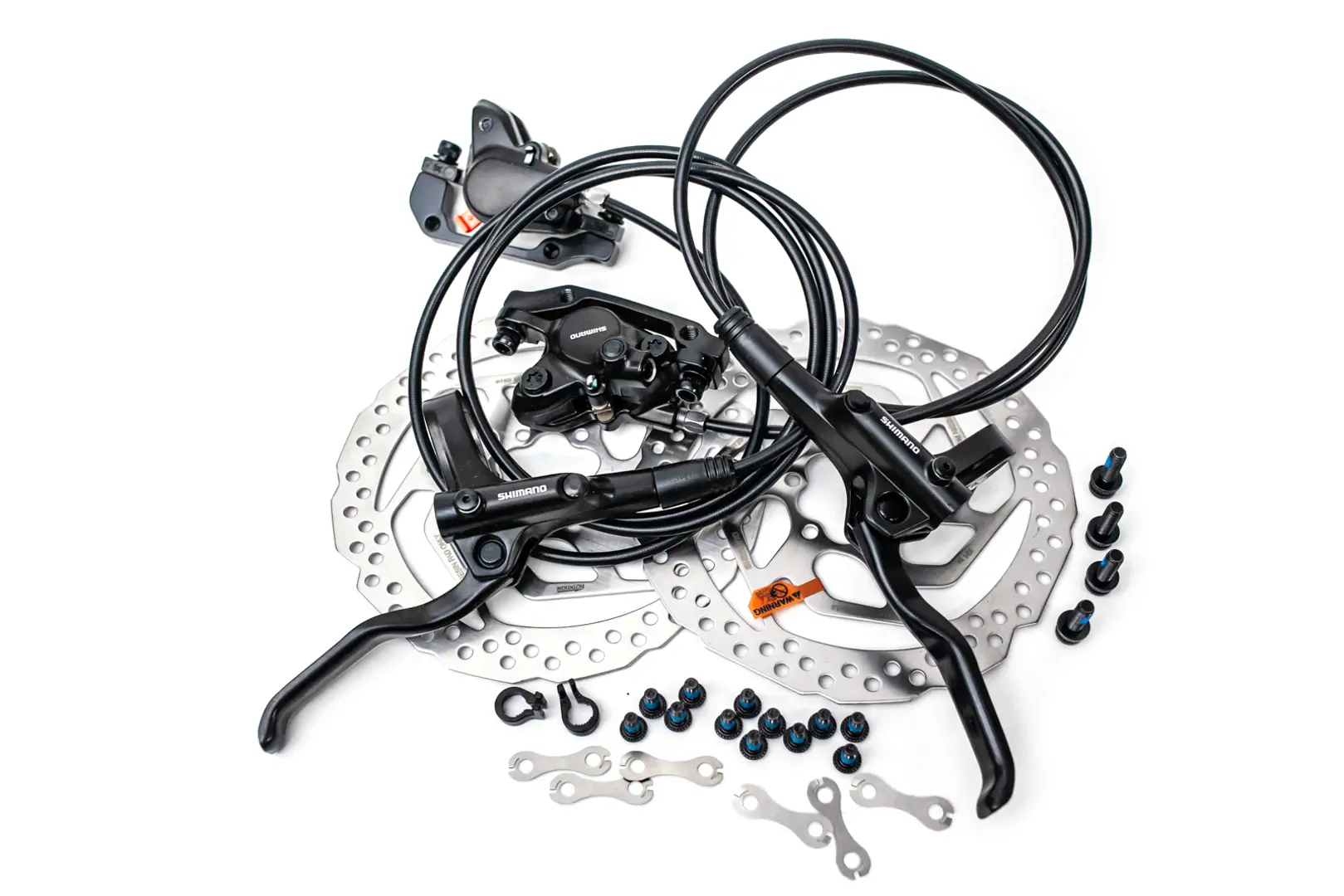 Гальмо дискове гідравл. F850мм R1500мм SHIMANO BR-MT200 без ротора чорний - Зображення 2