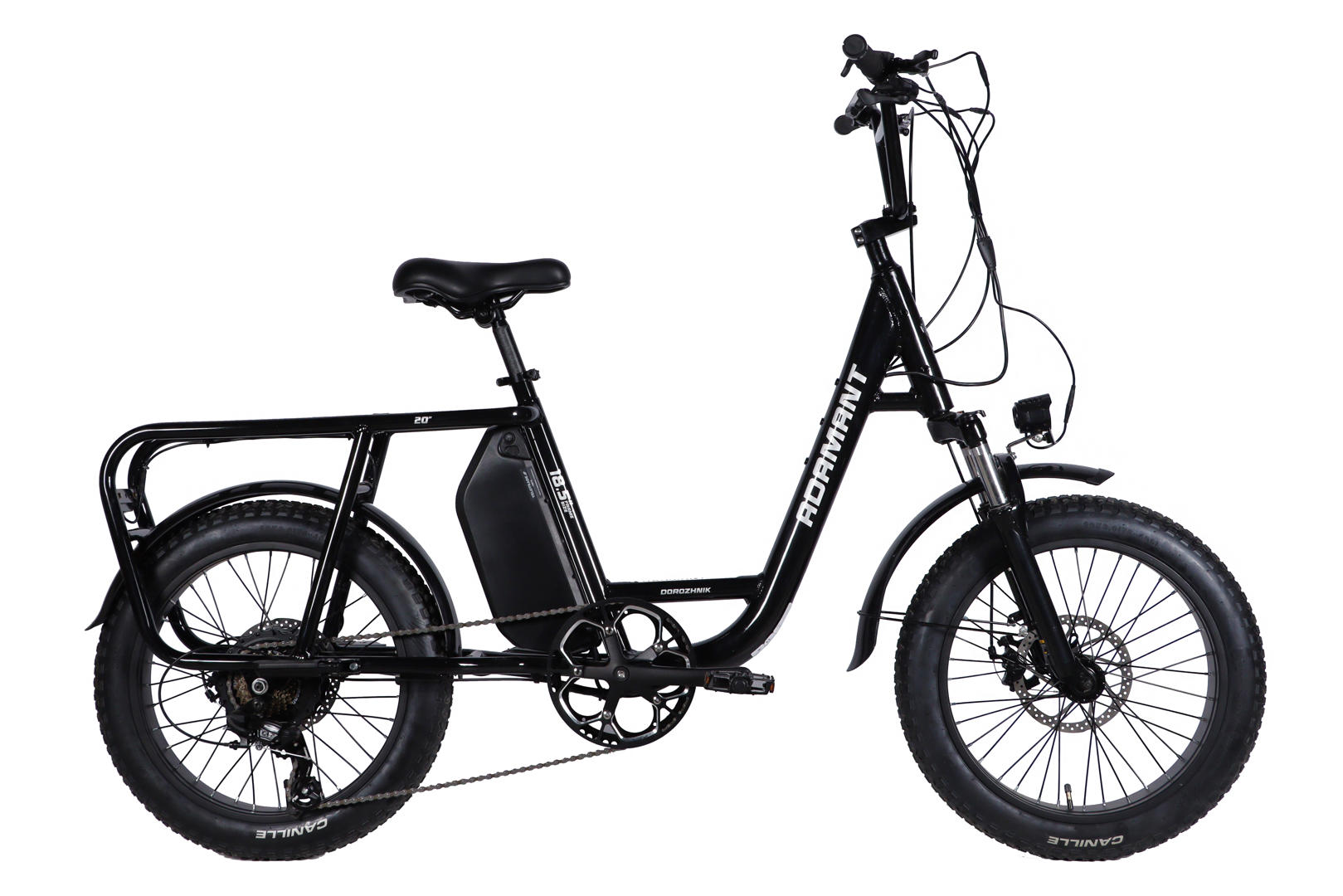 Велосипед уцінений з електроприводом 20" AL Dorozhnik ADAMANT DD FR рама-18,5" 48B 17.5А*г 500Вт чорний 2026