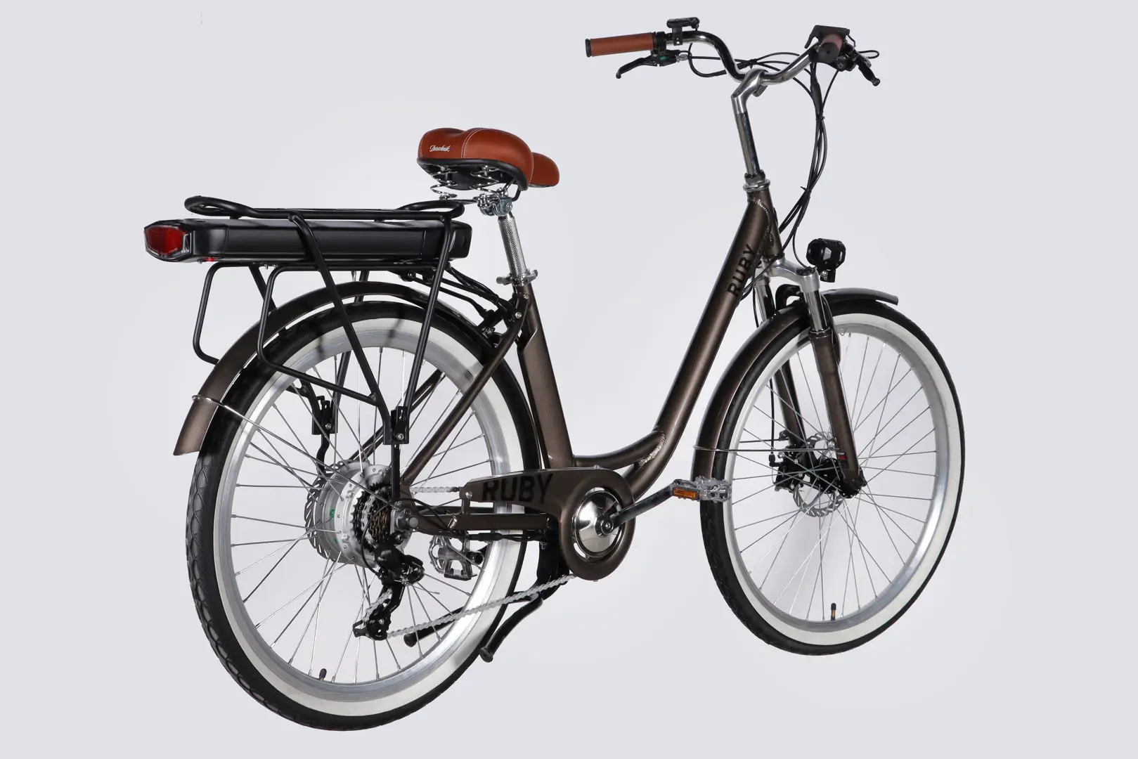 Велосипед з електроприводом 26" AL Dorozhnik eRUBY DD FR рама-17" 48B 15А*г 500Вт мокрий асфальт 2026 - Зображення 4