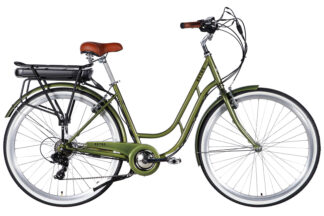 Велосипед уцінений з електроприводом 28" ST Dorozhnik eRETRO Vbr FR рама-19" 36B 13А*г 500Вт темно-зелений 2026