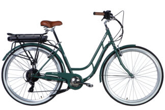 Велосипед уцінений з електроприводом 28" ST Dorozhnik eRETRO Vbr FR рама-19" 36B 13А*г 500Вт зелено-сірий 2026
