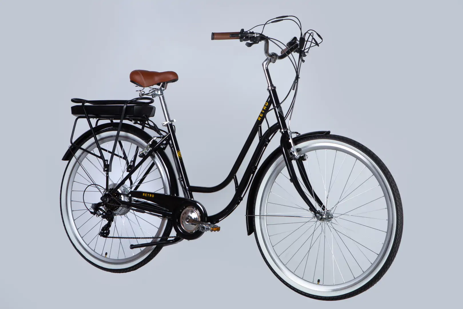 Велосипед уцінений з електроприводом 28" ST Dorozhnik eRETRO Vbr FR рама-19" 36B 13А*г 500Вт чорний 2026 - Зображення 3