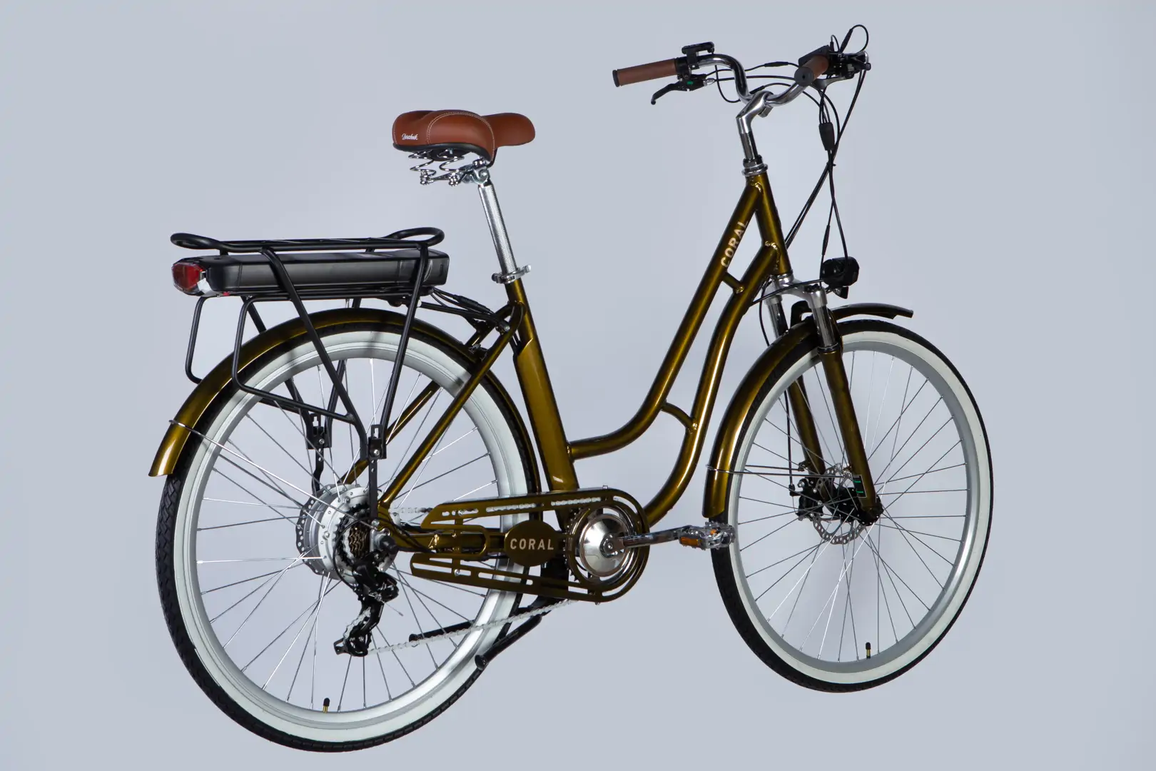 Велосипед з електроприводом 28" AL Dorozhnik eCORAL DD FR рама-19" 48B 17.5А*г 500Вт бронзовий 2026 - Зображення 2