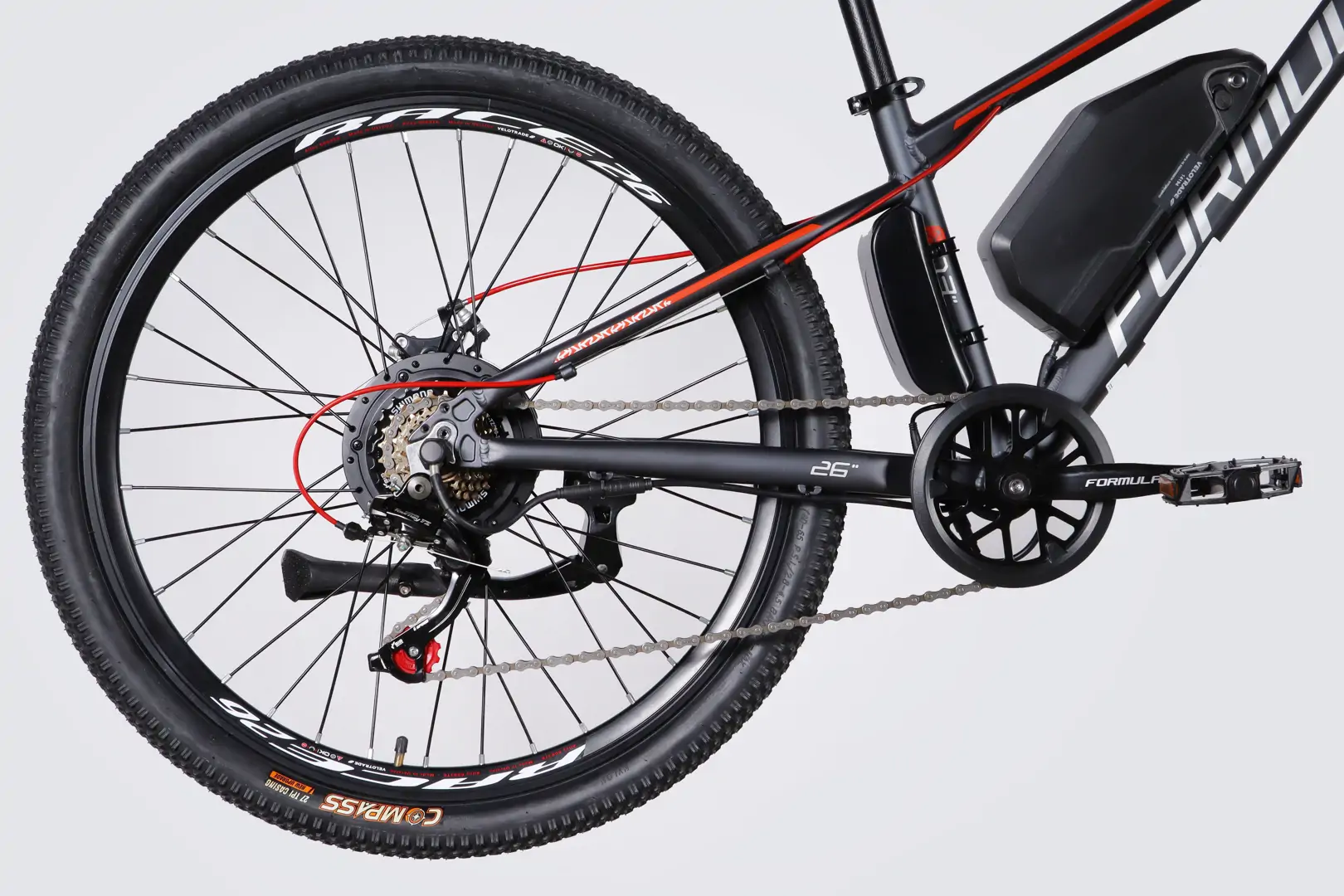 Велосипед з електроприводом 26" AL Formula eMOTION DD FR рама-13" 36B 10А*г 500Вт сіро-сріблястий (матовий) 2026 - Зображення 5