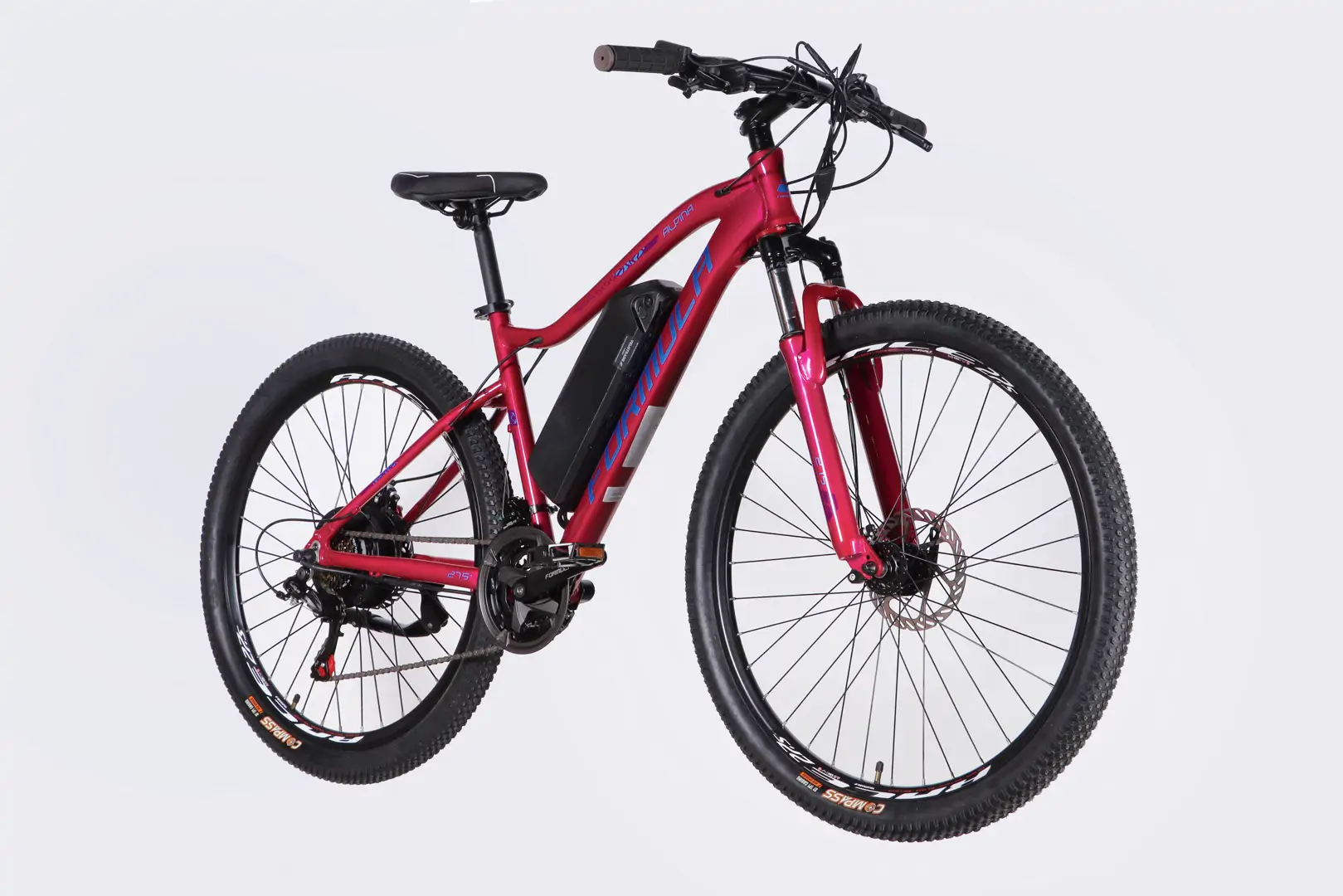 Велосипед з електроприводом 27.5" AL Formula eALPINA DD FR рама-17" 36B 12.5А*г 500Вт рожево-синій 2026 - Зображення 6