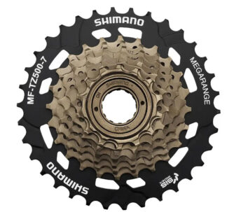 Тріскачка 7 14-34Т Сталь SHIMANO MF-TZ500-7 Megarange коричневий