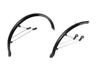 Крила 26" Пластик Feitech SY-955 чорний зі стійкою f.285 r.265-355мм кріпл. на штани вилки та задні пера