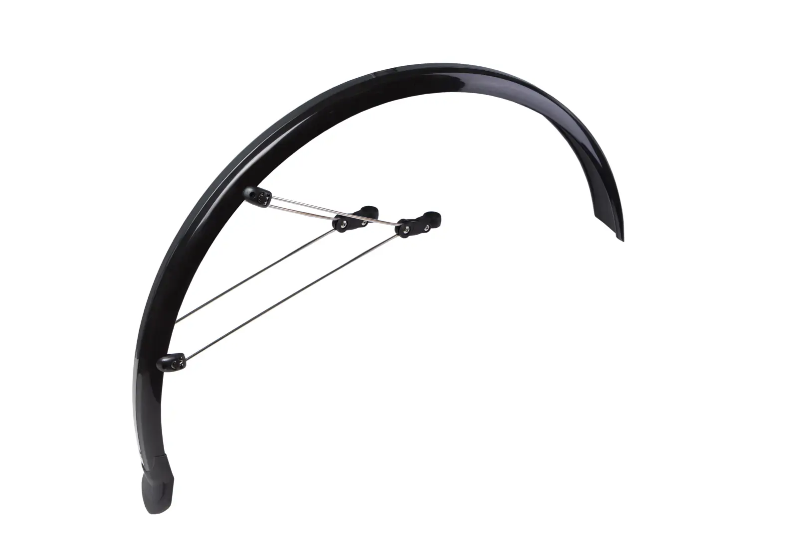Крила 26" Пластик Feitech SY-955 чорний зі стійкою f.285 r.265-355мм кріпл. на штани вилки та задні пера - Зображення 3