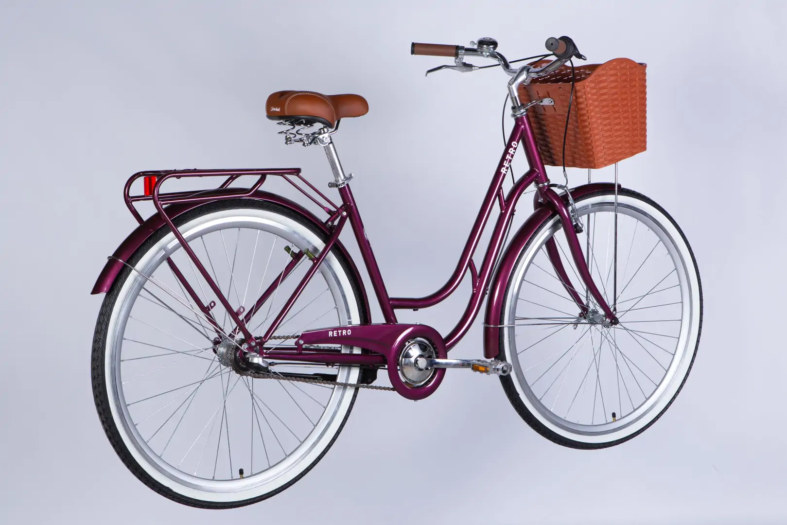 Велосипед ST 28" Dorozhnik RETRO PH рама-19" малиновий 2026 - Зображення 2