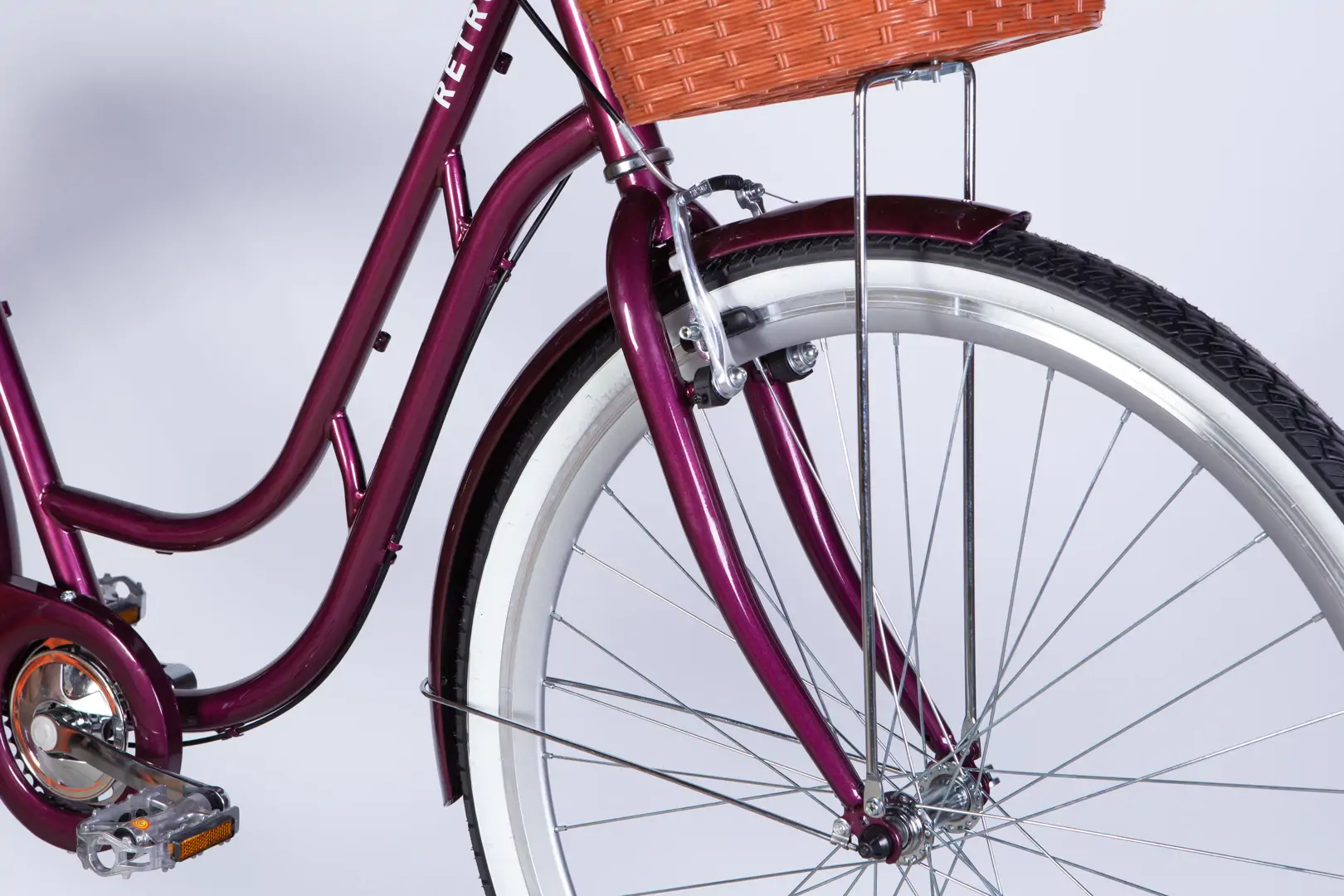 Велосипед ST 28" Dorozhnik RETRO PH рама-19" малиновий 2026 - Зображення 3