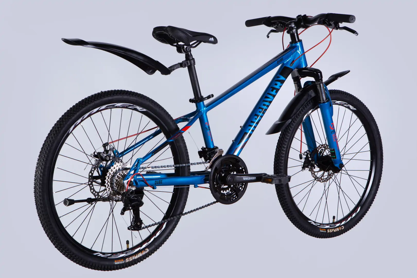 Велосипед AL 24" Discovery QUBE DD CS рама-11,5" синьо-чорний 2025 - Зображення 3