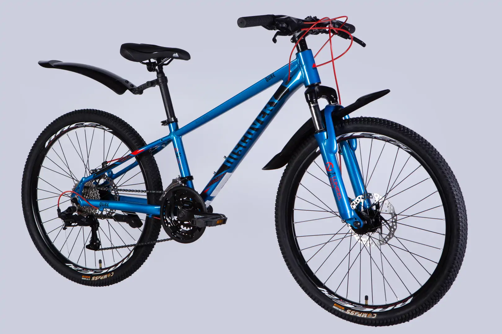 Велосипед AL 24" Discovery QUBE DD CS рама-11,5" синьо-чорний 2025 - Зображення 4