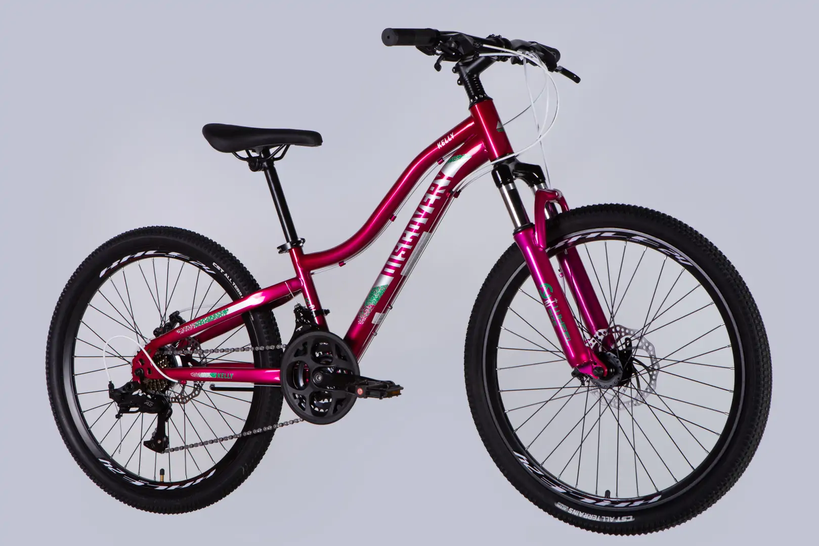 Велосипед ST 24" Discovery KELLY DD FR рама-11" малиновий 2025 - Зображення 2