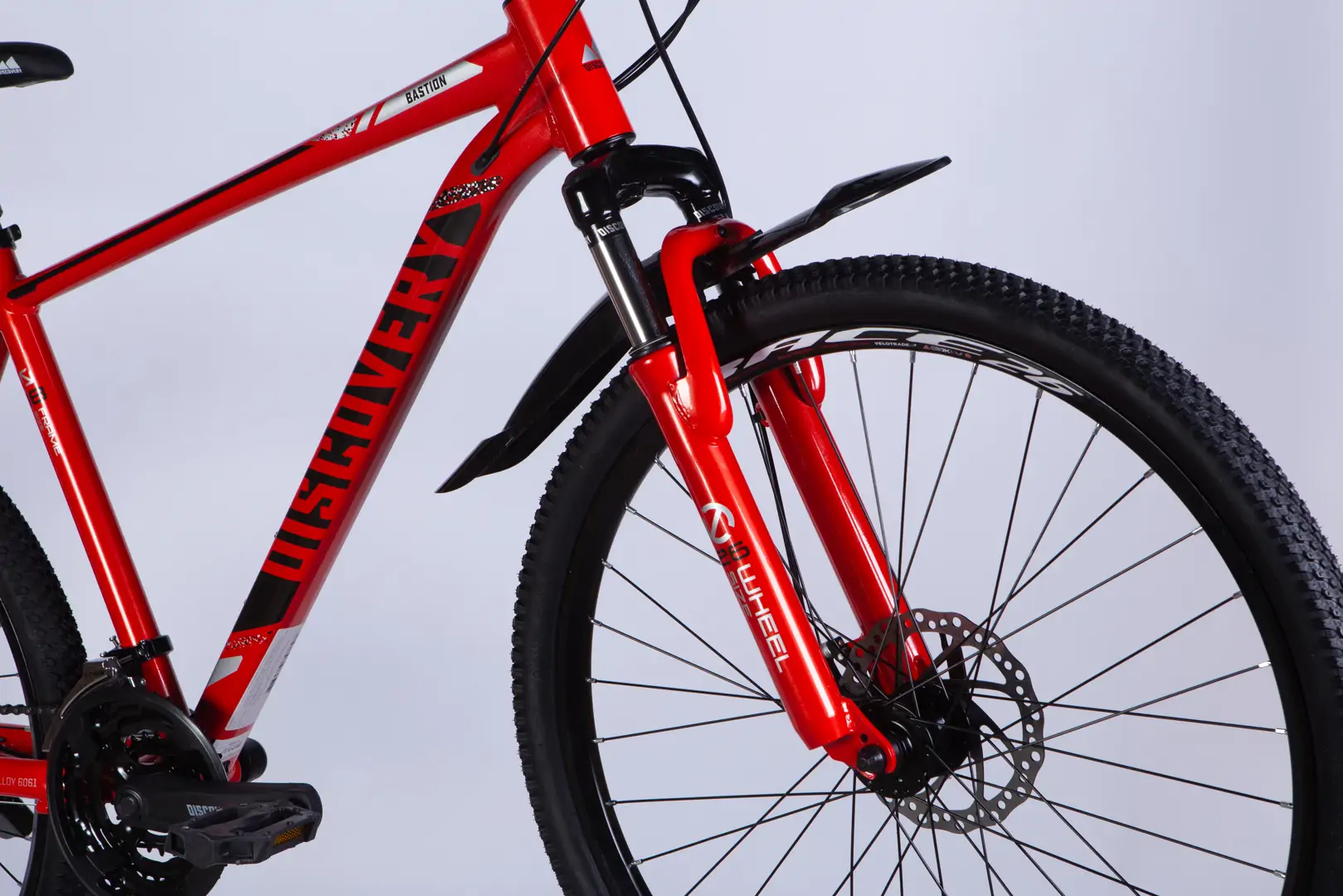 Велосипед AL 26" Discovery BASTION DD CS рама-18" червоно-чорний 2025 - Зображення 2