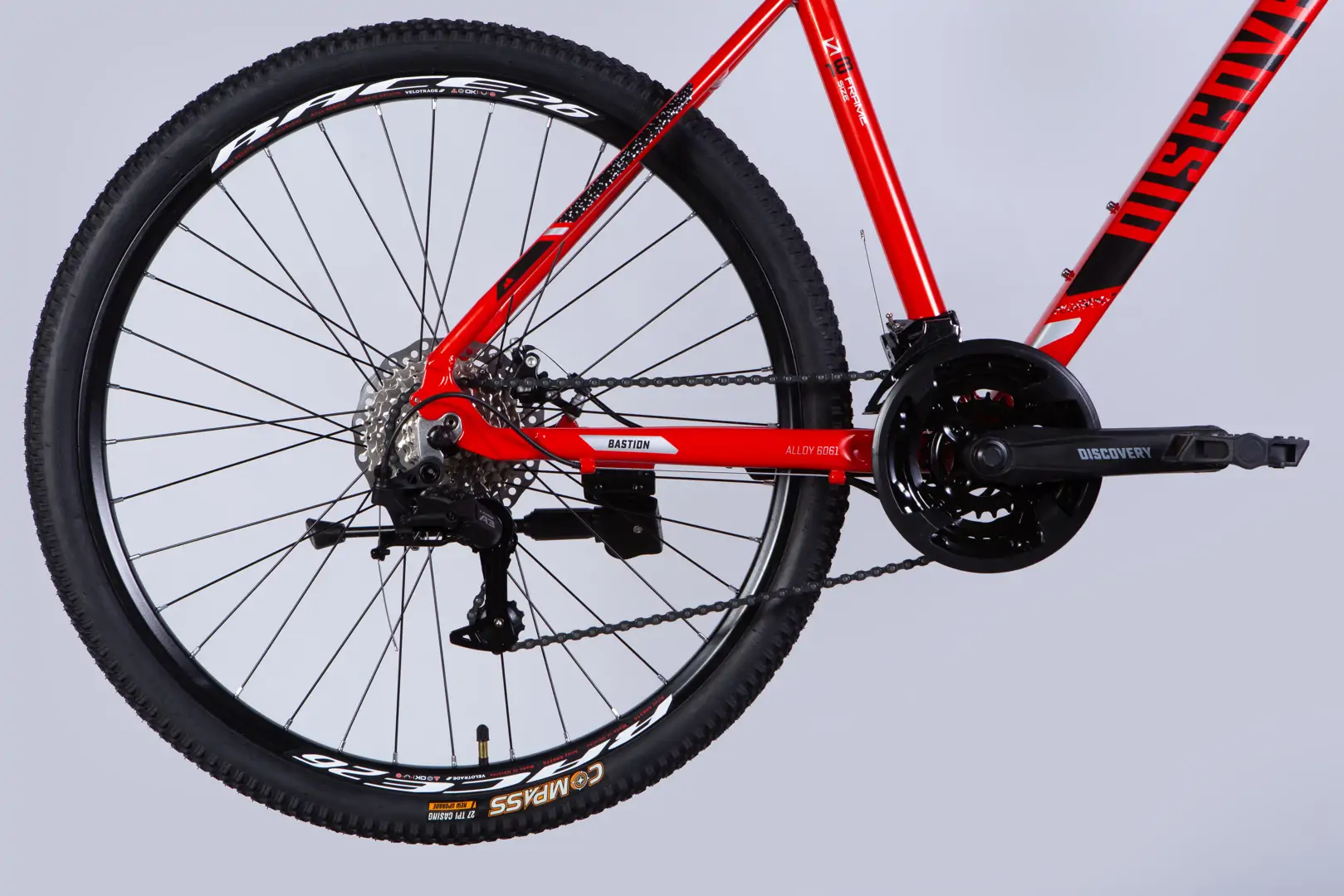 Велосипед AL 26" Discovery BASTION DD CS рама-18" червоно-чорний 2025 - Зображення 3