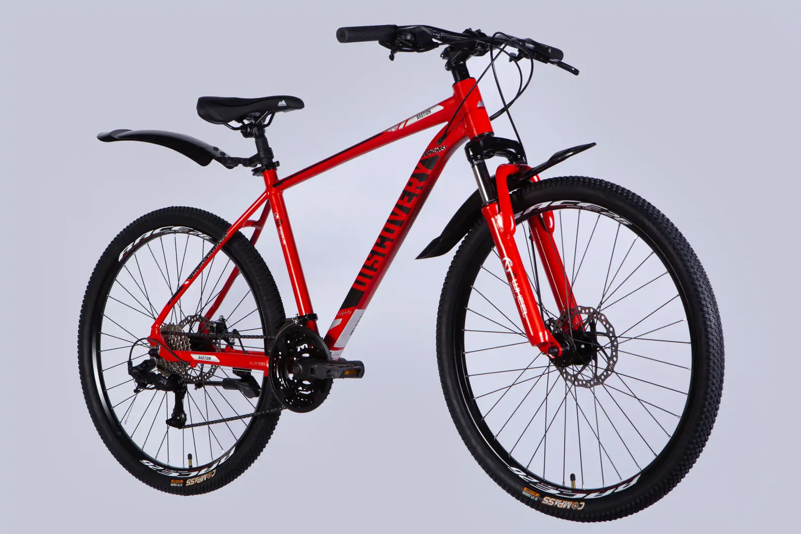 Велосипед AL 26" Discovery BASTION DD CS рама-18" червоно-чорний 2025 - Зображення 4