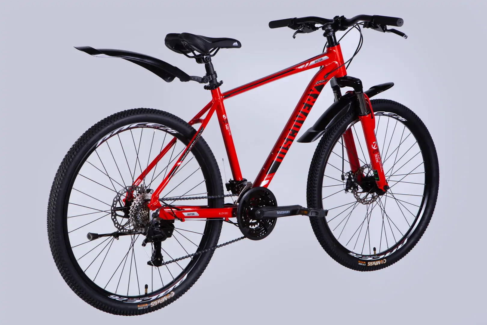Велосипед AL 26" Discovery BASTION DD CS рама-18" червоно-чорний 2025 - Зображення 5