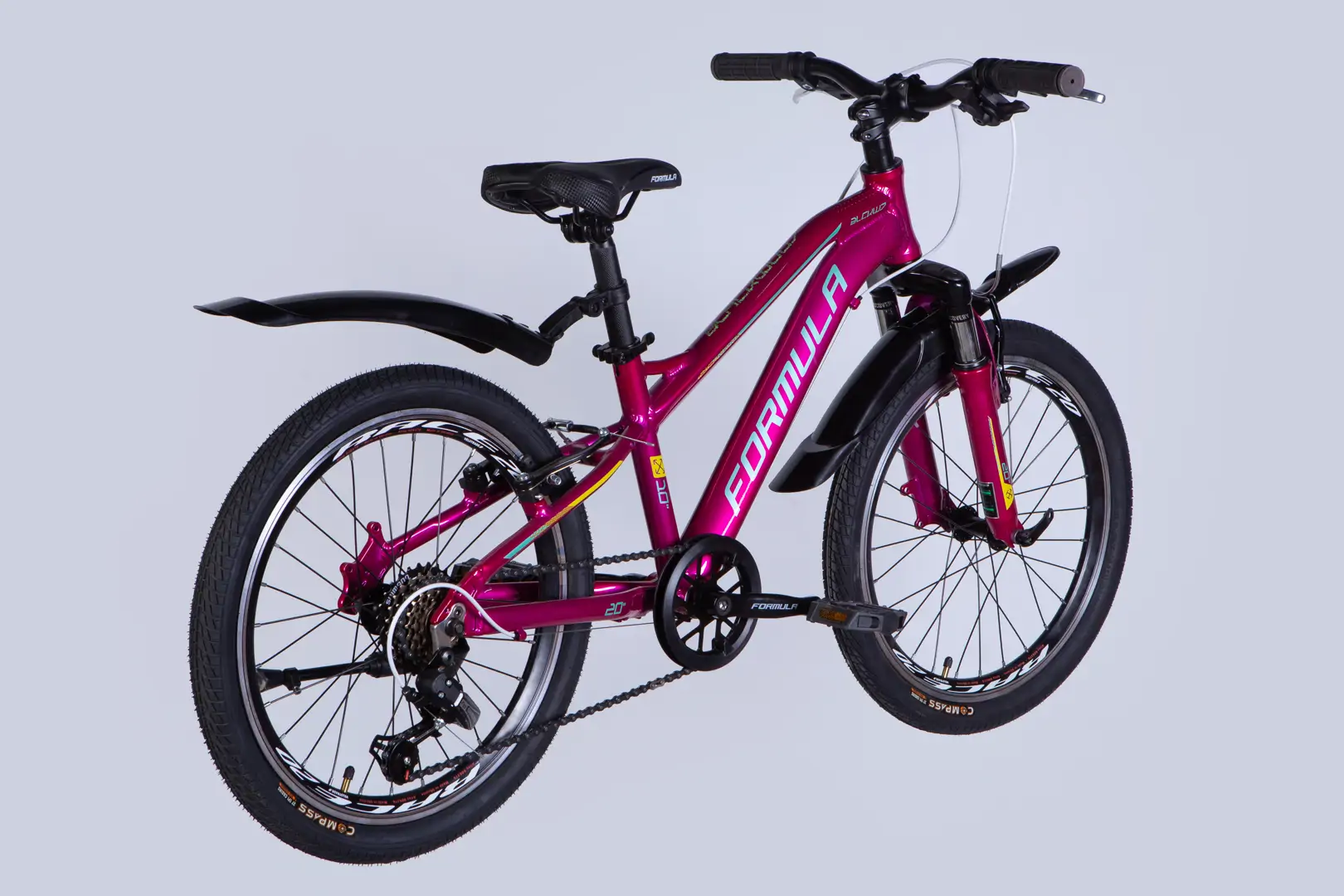 Велосипед AL 20" Formula BLACKWOOD Vbr FR рама-11" малиновий 2026 - Зображення 7