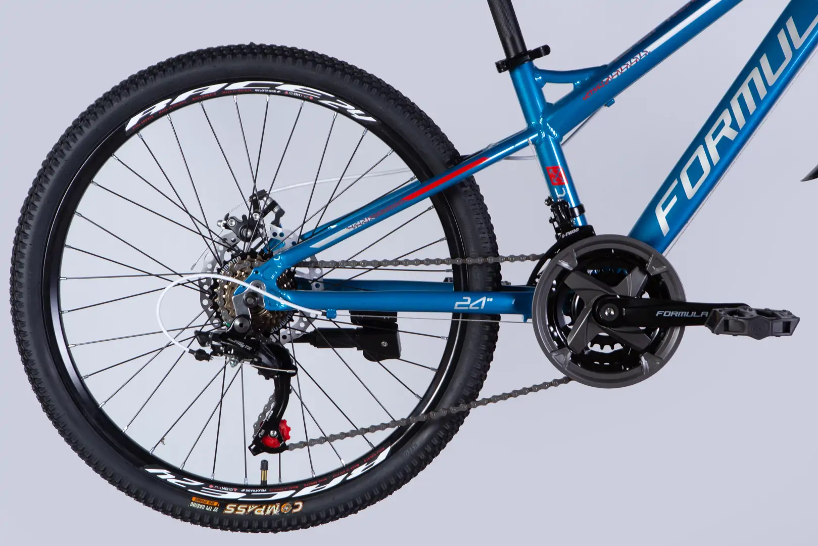 Велосипед AL 24" Formula BLACKWOOD 1.0 DD FR рама-12,5" синьо-сріблястий 2025 - Зображення 2
