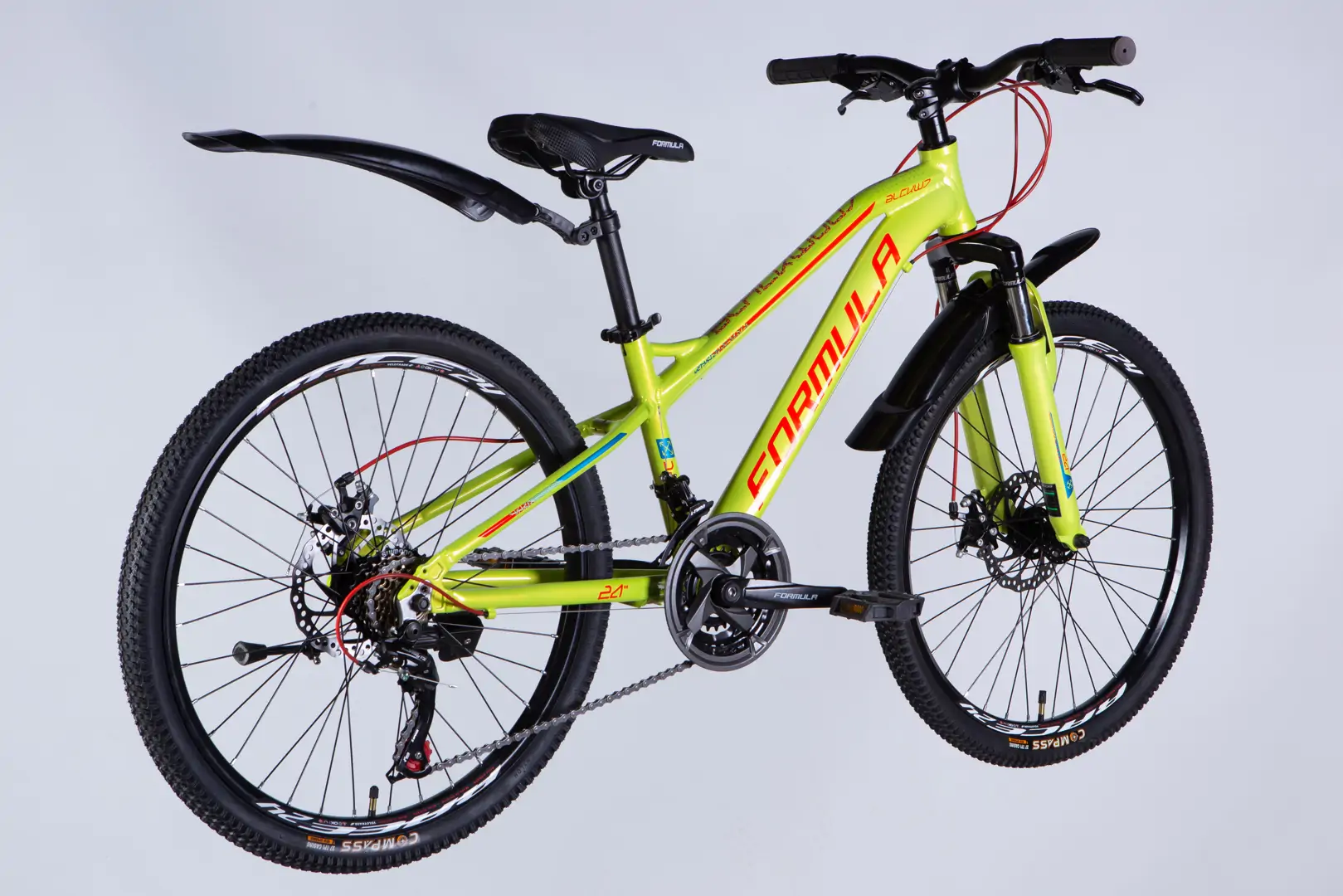 Велосипед AL 24" Formula BLACKWOOD 1.0 DD FR рама-12,5" зелено-червоний 2025 - Зображення 7