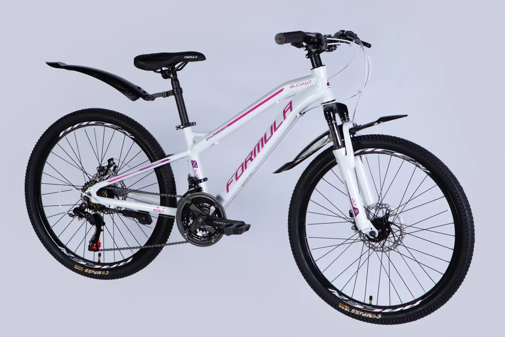 Велосипед AL 24" Formula BLACKWOOD DD FR рама-12,5" біло-рожевий 2026 - Зображення 5