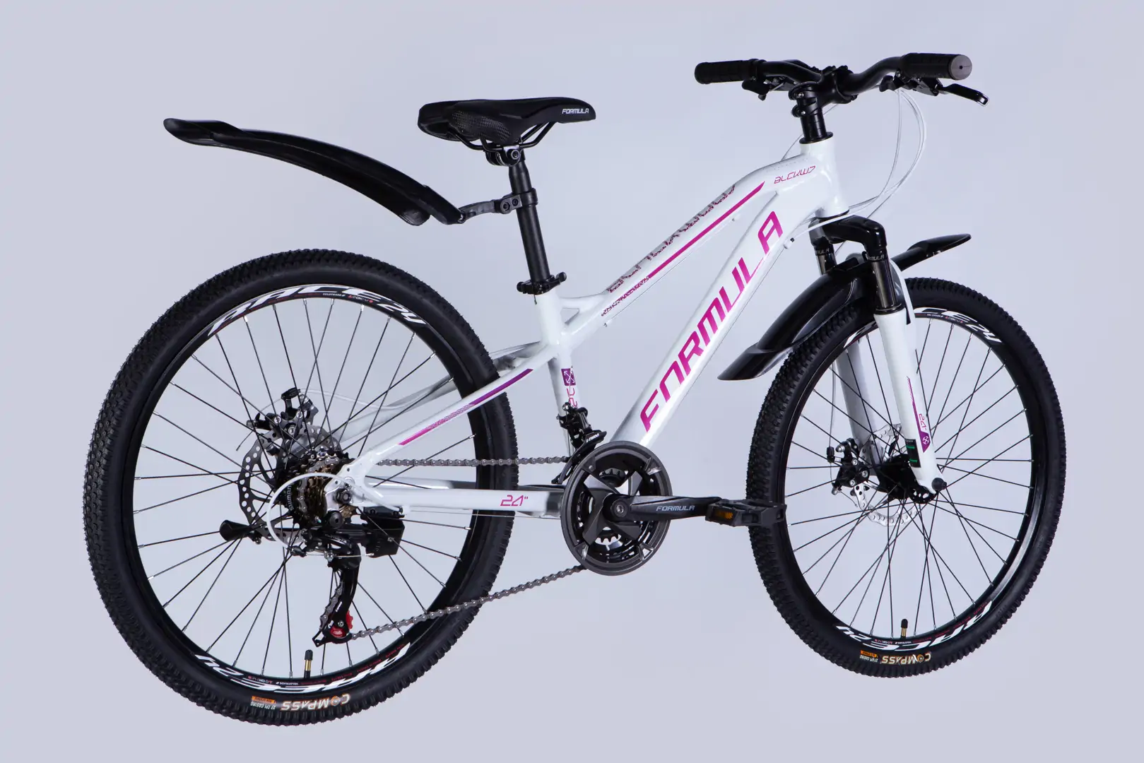 Велосипед AL 24" Formula BLACKWOOD DD FR рама-12,5" біло-рожевий 2026 - Зображення 7