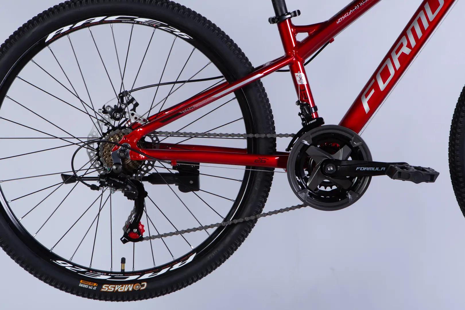 Велосипед AL 26" Formula BLACKWOOD DD FR рама-13" червоний 2026 - Зображення 3