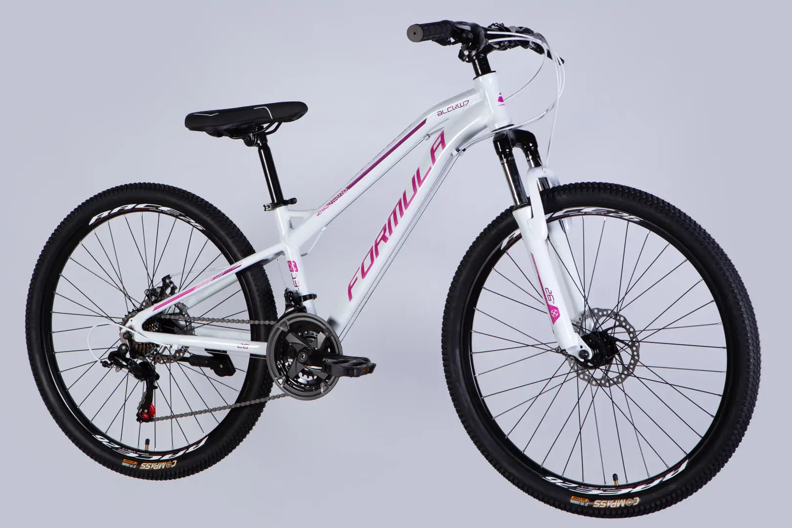 Велосипед AL 26" Formula BLACKWOOD DD FR рама-13" біло-рожевий 2026 - Зображення 6