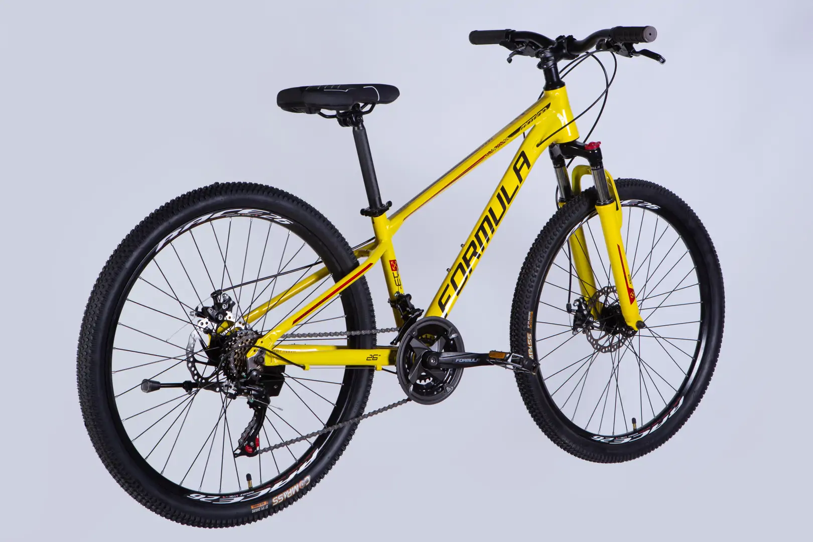 Велосипед AL 26" Formula MOTION DD FR рама-13" жовтий з чорним 2026 - Зображення 6