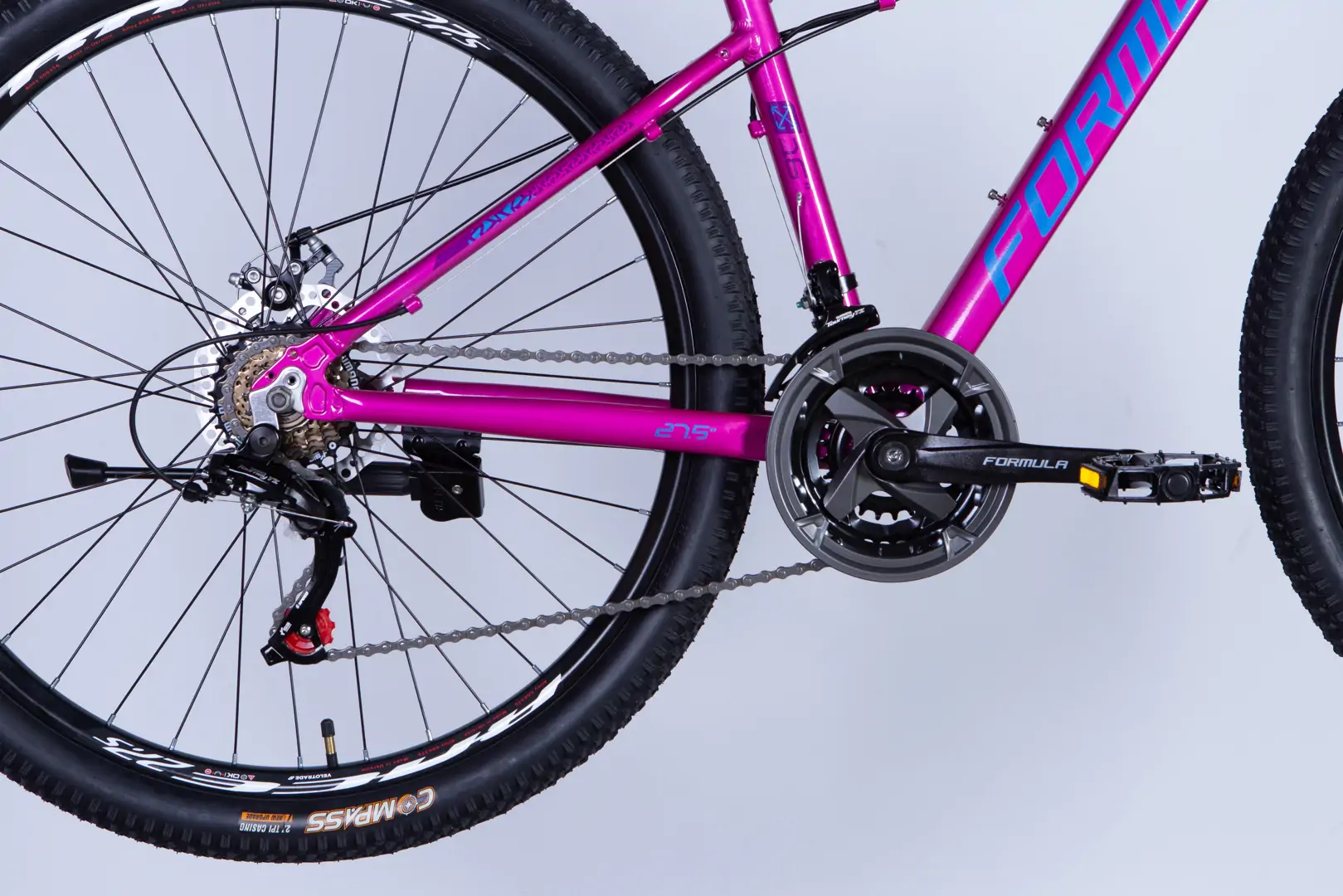 Велосипед AL 27.5" Formula ALPINA DD FR рама-16" рожево-синій 2026 - Зображення 3