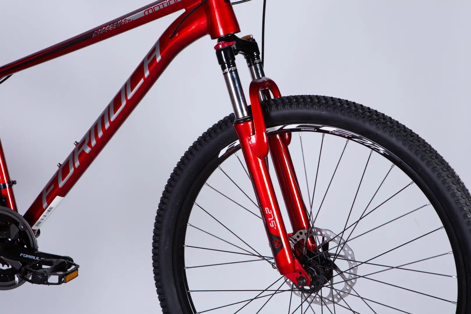 Велосипед уцінений AL 27.5" Formula MOTION DD FR рама-16" червоний з сірим 2026 - Зображення 4