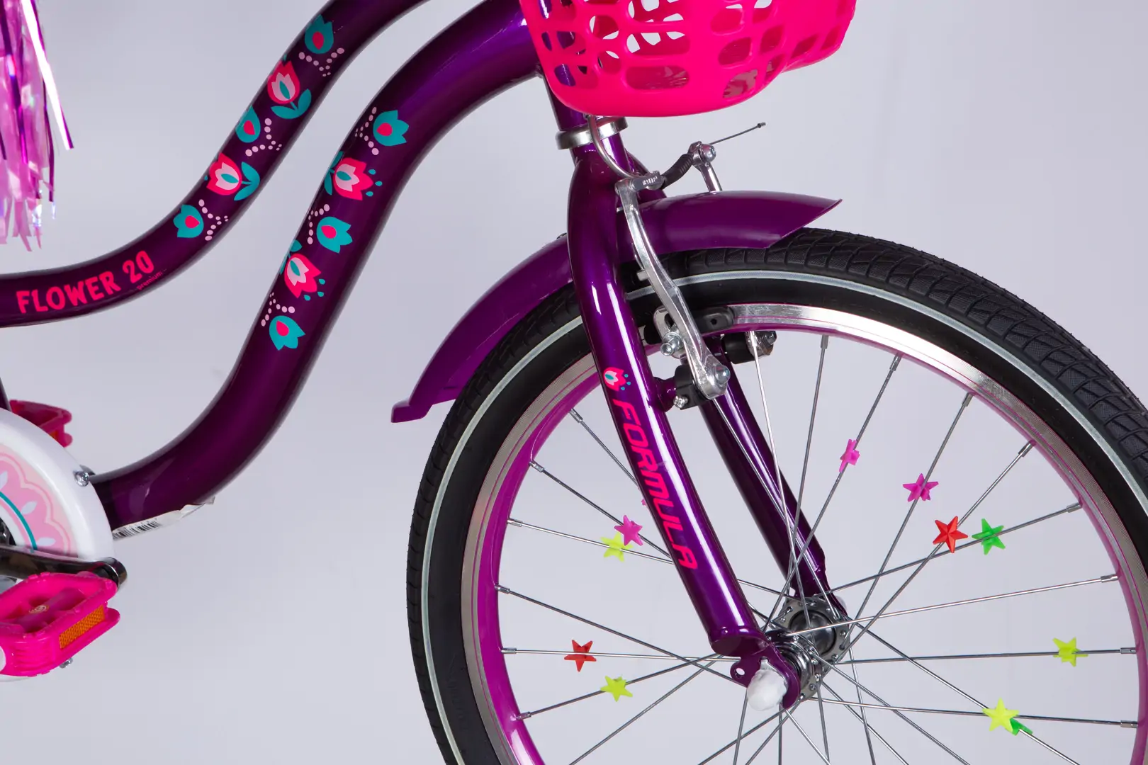 Велосипед ST 20" Formula Kid FLOWER PREMIUM BH рама-10" фіолетовий 2026 - Зображення 5