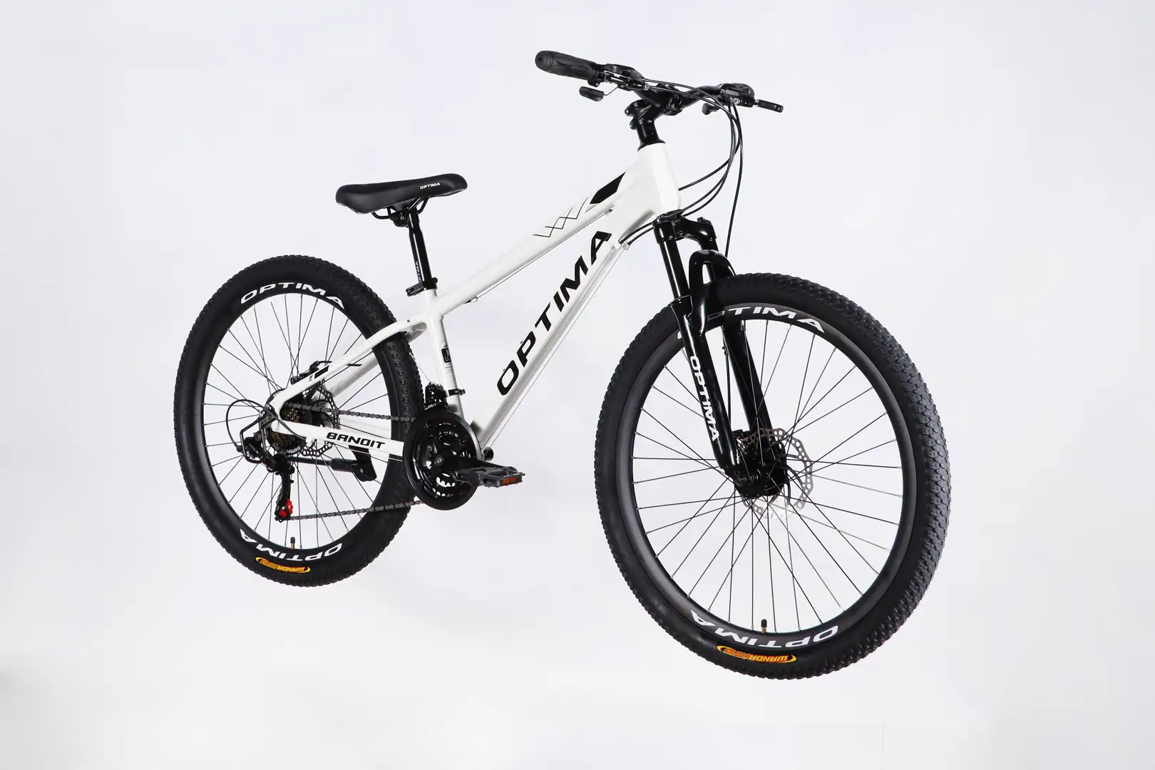 Велосипед AL 26" Optima BANDIT DD FR рама-13" бiлий з чорним 2026 (в мішку) - Зображення 7