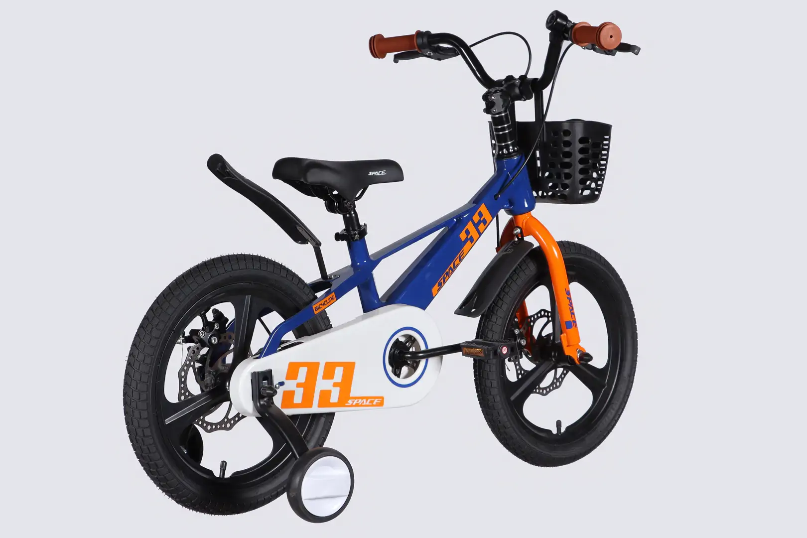 Велосипед MG 16" SPACE KID ORION DD рама-9" синiй з помаранчевим 2026 - Зображення 3