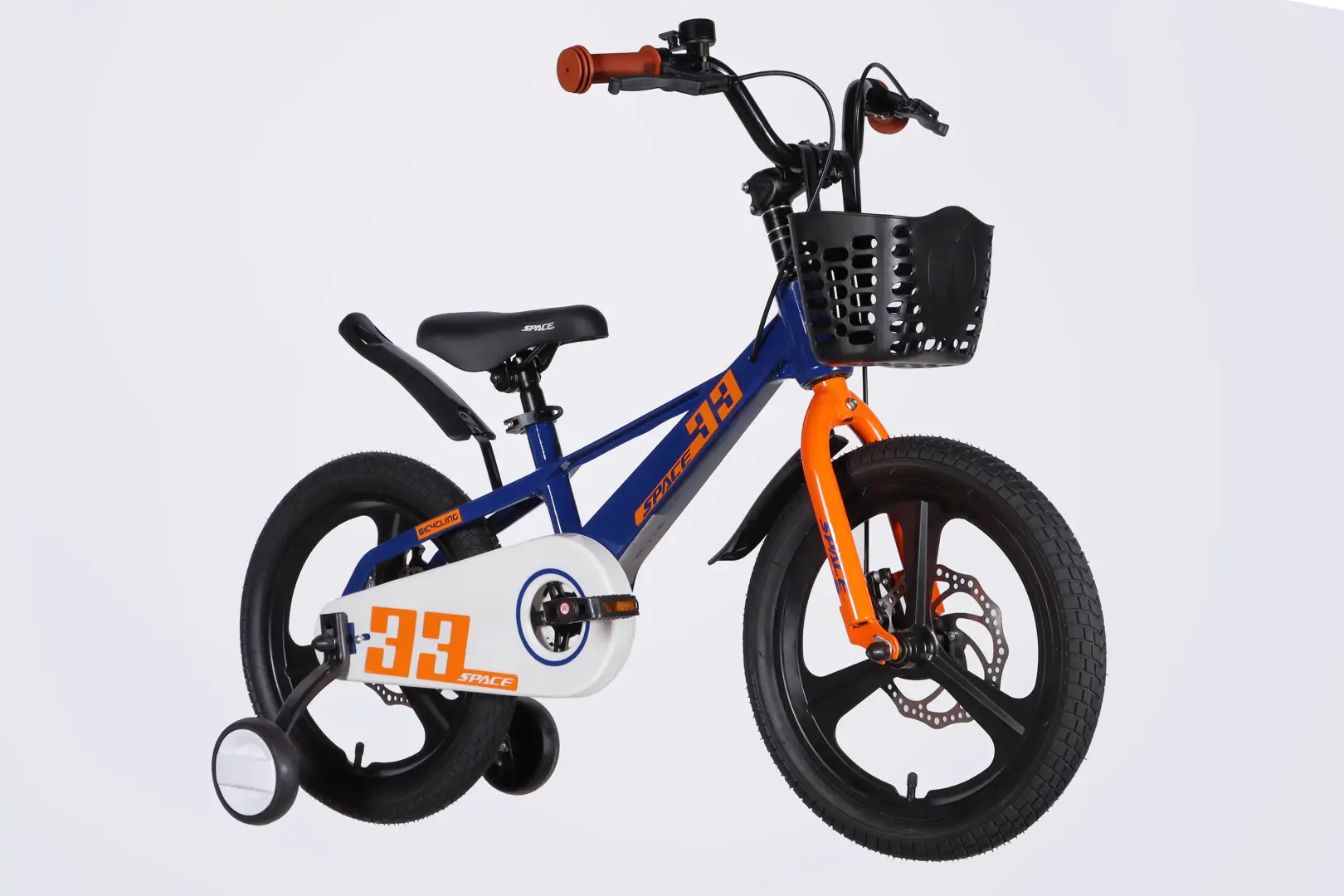 Велосипед MG 16" SPACE KID ORION DD рама-9" синiй з помаранчевим 2026 - Зображення 4