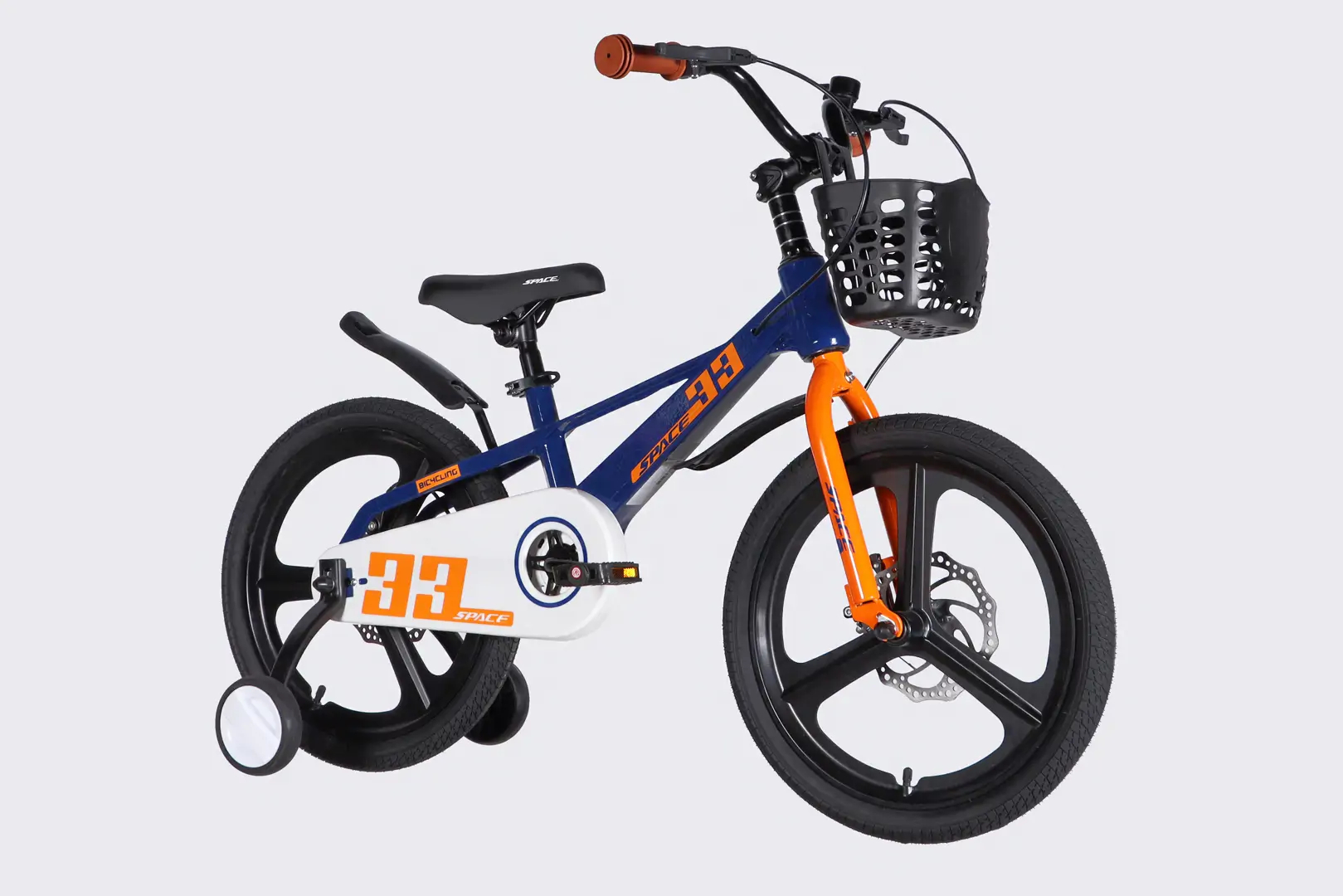 Велосипед MG 18" SPACE KID ORION DD рама-10" синiй з помаранчевим 2026 - Зображення 2