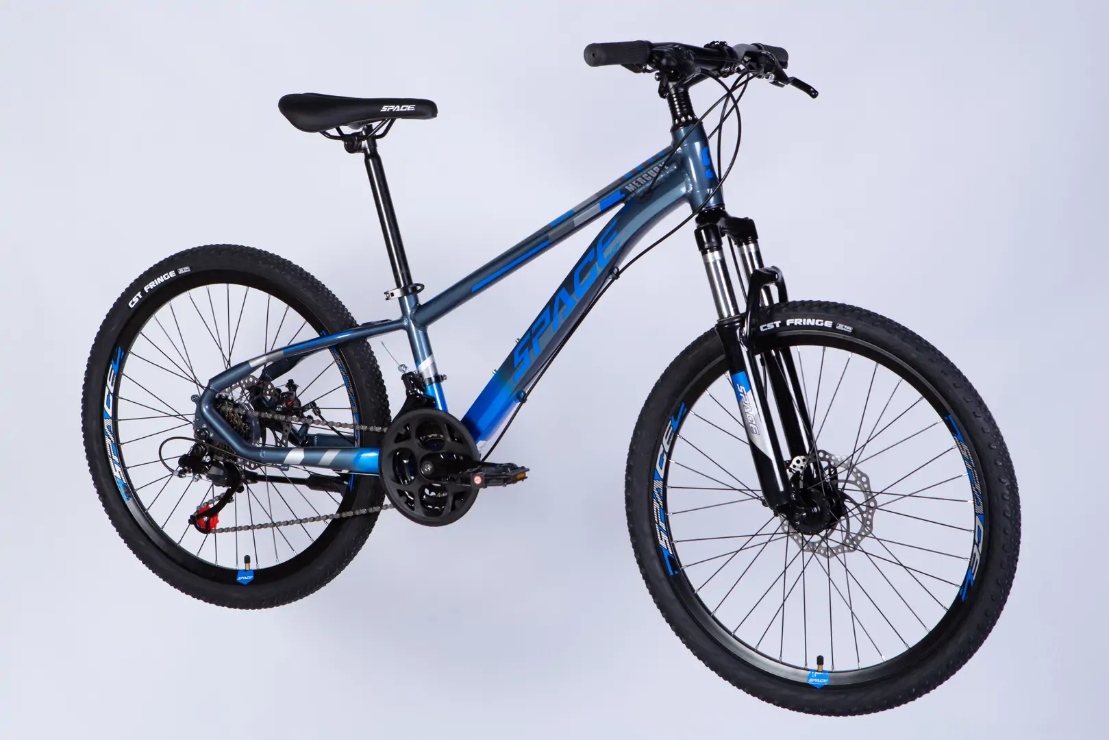 Велосипед AL 24" SPACE MERCURY DD FR рама-11" сіро-синій 2026 - Зображення 4