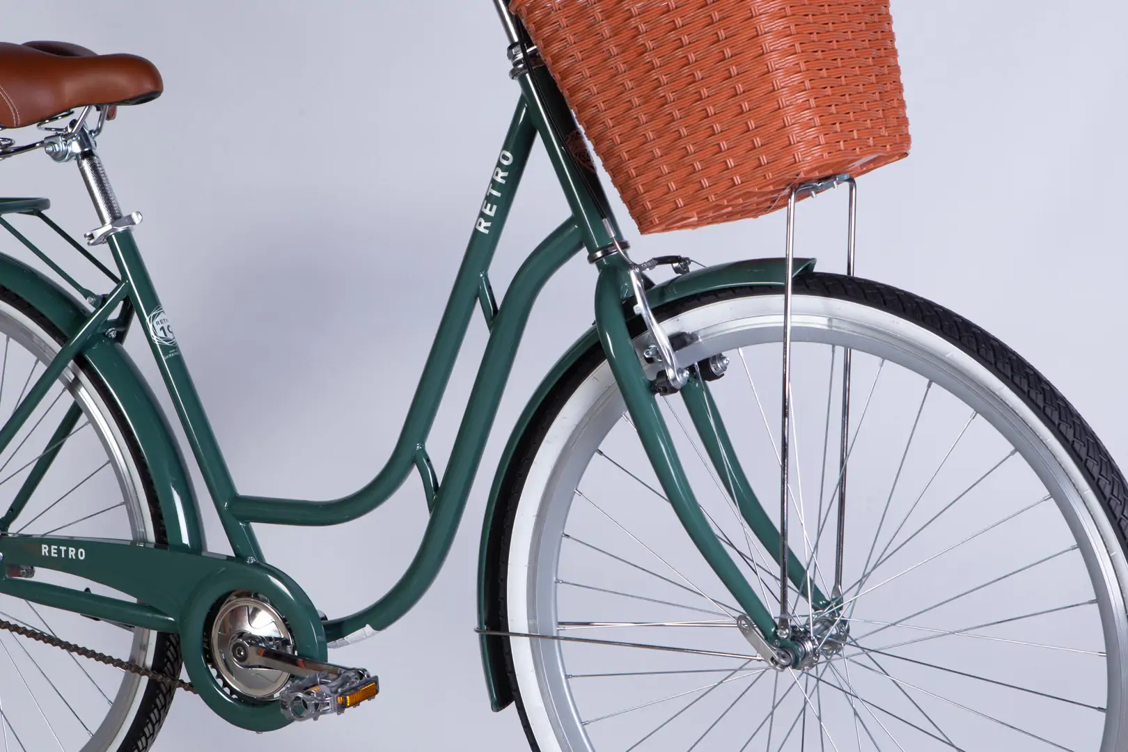 Велосипед ST 28" Dorozhnik RETRO Velosteel рама-19" зелено-сірий 2026 - Зображення 6
