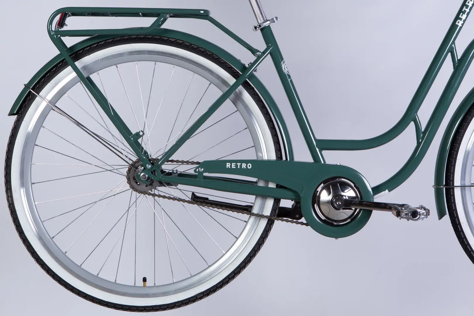 Велосипед уцінений ST 28" Dorozhnik RETRO Velosteel рама-19" зелено-сірий 2026 - Зображення 2