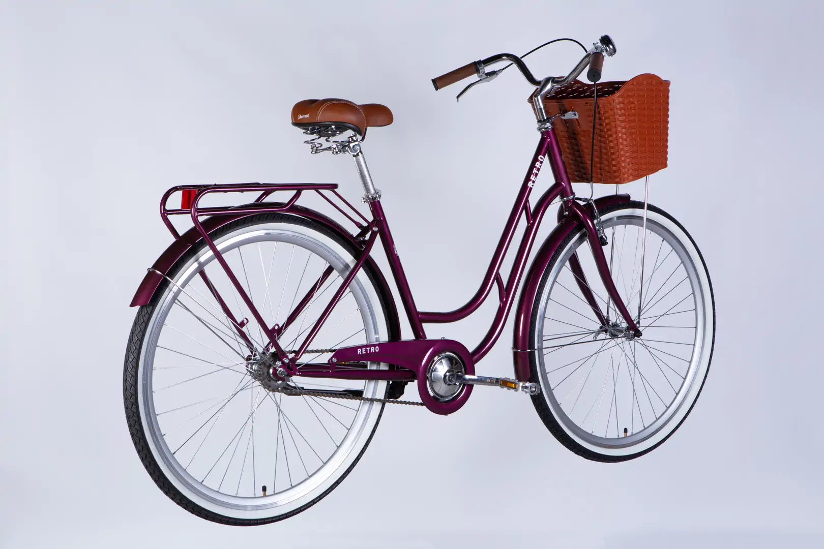 Велосипед уцінений ST 28" Dorozhnik RETRO Velosteel рама-19" малиновий 2026 - Зображення 4