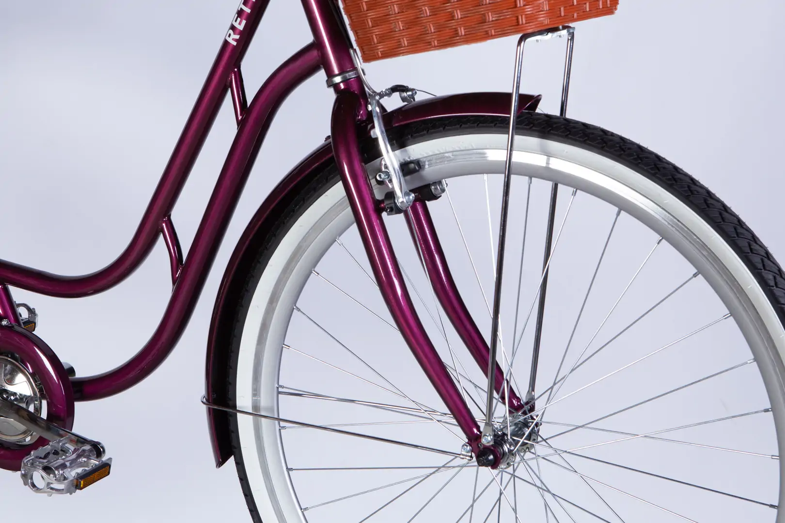 Велосипед ST 28" Dorozhnik RETRO Velosteel рама-19" малиновий 2026 - Зображення 4