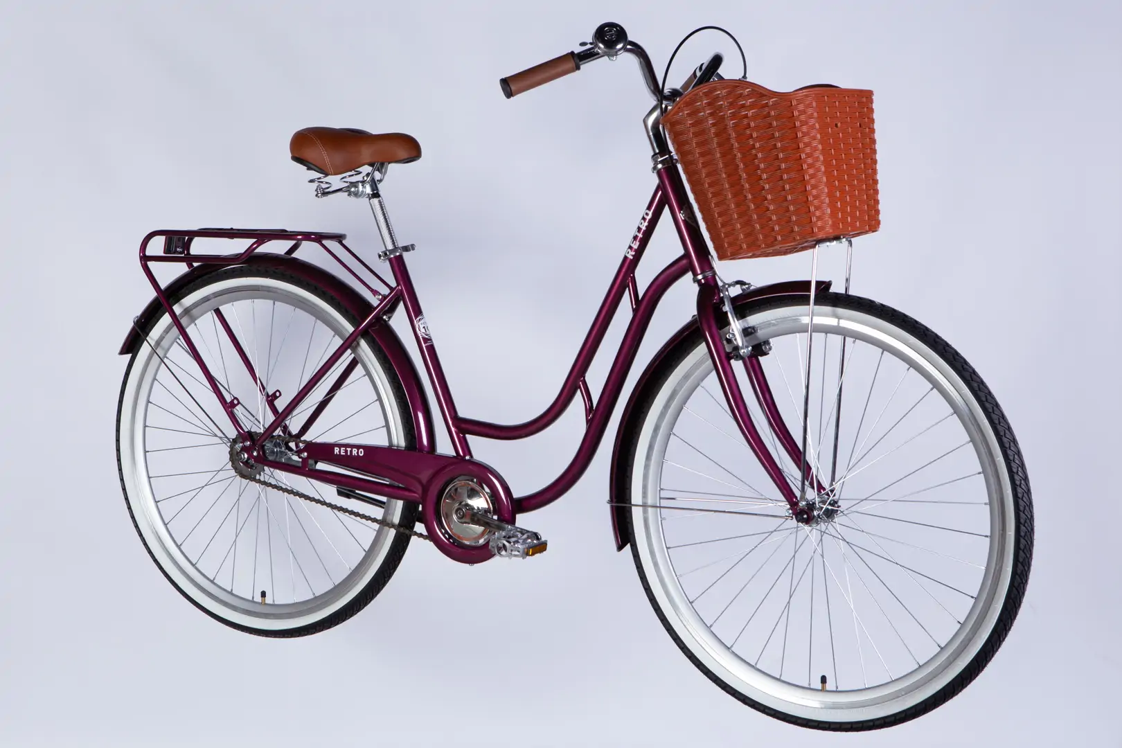 Велосипед ST 28" Dorozhnik RETRO Velosteel рама-19" малиновий 2026 - Зображення 7