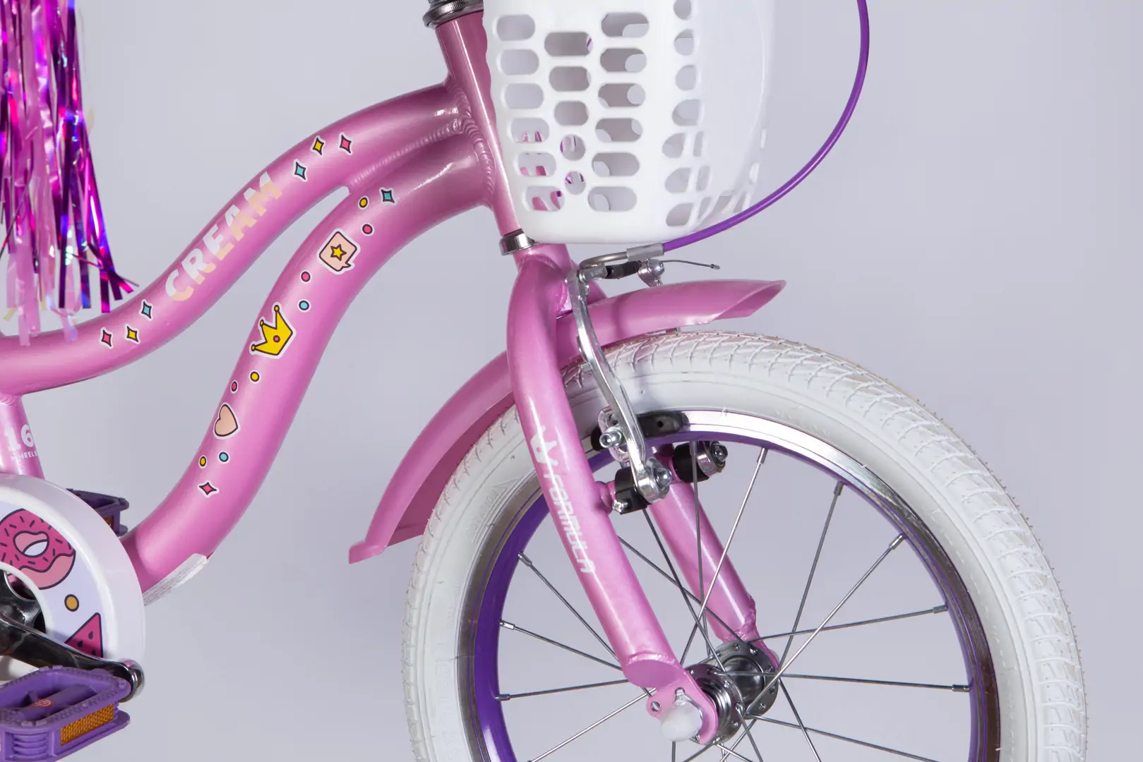 Велосипед AL 16" Formula Kid CREAM BH рама-8,5" бузковий 2026 - Зображення 5
