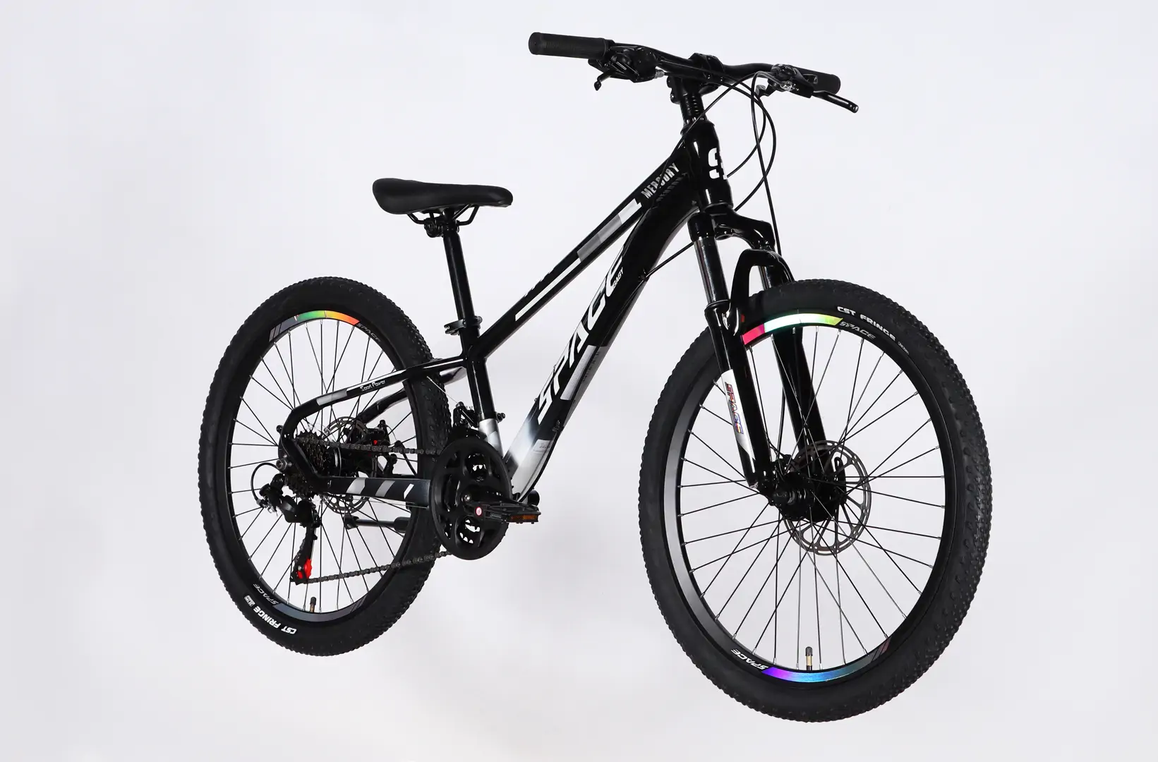 Велосипед AL 24" SPACE MERCURY DD FR рама-11" чорно-білий 2026 - Зображення 3
