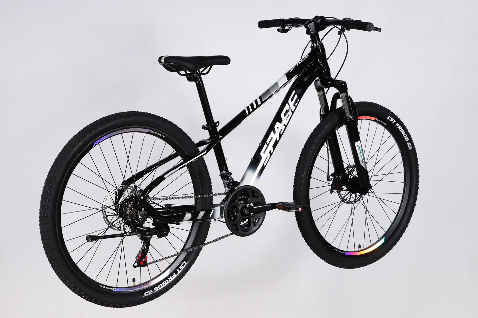 Велосипед AL 26" SPACE MERCURY DD FR рама-13" чорно-білий 2026 - Зображення 7