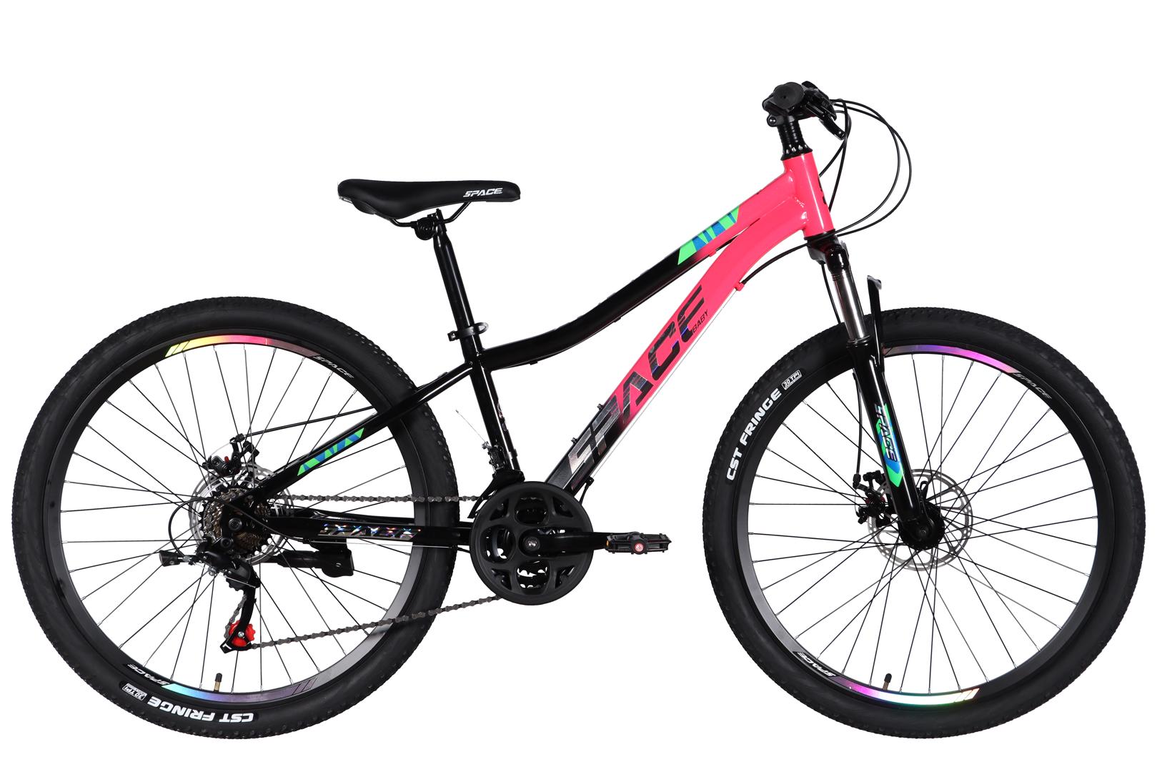 Велосипед ST 26" SPACE AURORA DD FR рама-13" рожево-чорний 2026