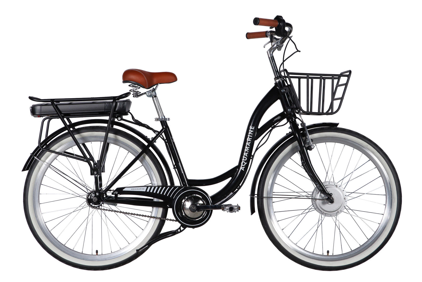 Велосипед уцінений з електроприводом 26" ST Dorozhnik eAQUAMARINE BH рама-17" 36B 13А*г 500Вт чорний з кошиком 2026