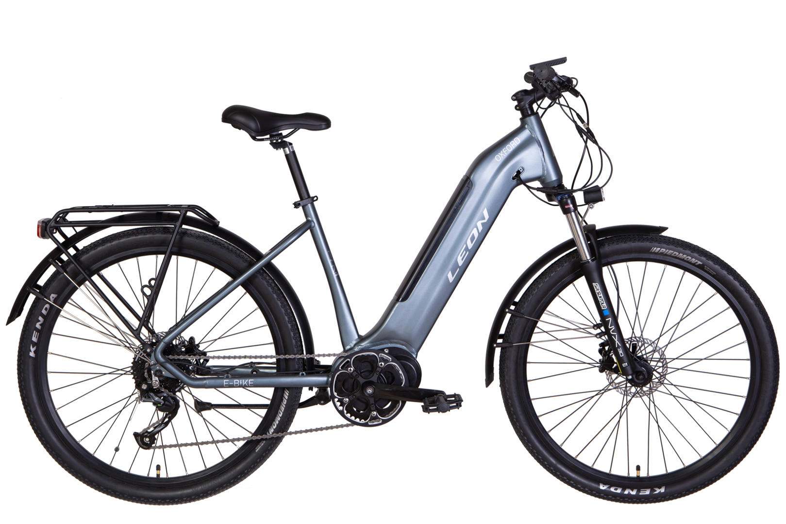 Електровелосипед уцінений 27.5" Leon OXFORD рама-19" 500Вт 48В центр. мотор дисплей, САП, 13.4Ач вбудована батарея, темно-сірий (м) 2022